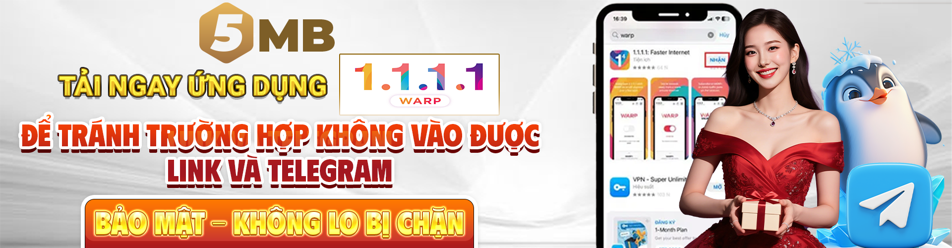 Tải ngay ứng dụng 1.1.1.1 để truy cập 5Mb - 5MB.IO